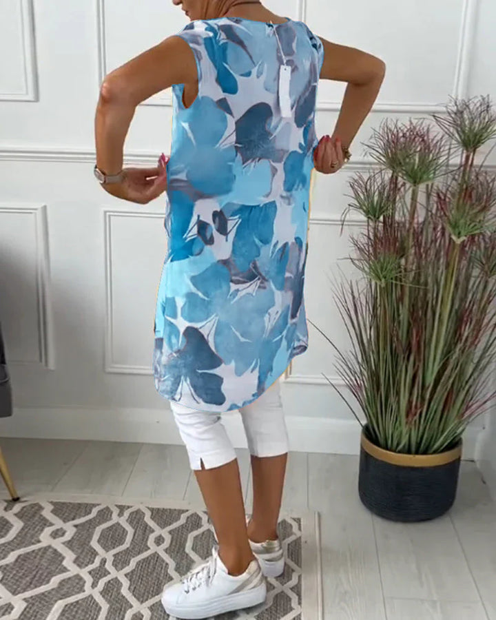 Caren | Lange Bluse mit fließendem Schnitt