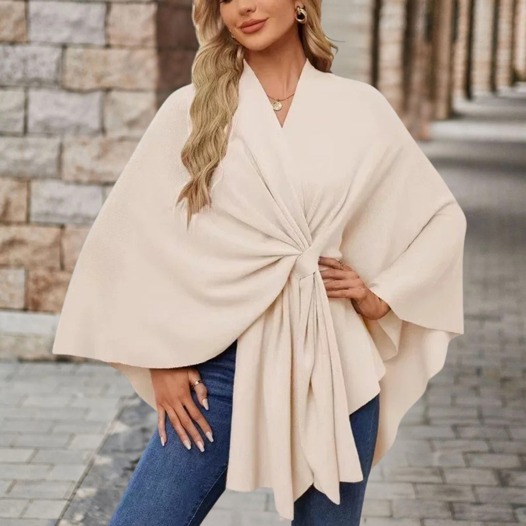 Nina | Zeitloser Damen Poncho für Alltag & Freizeit