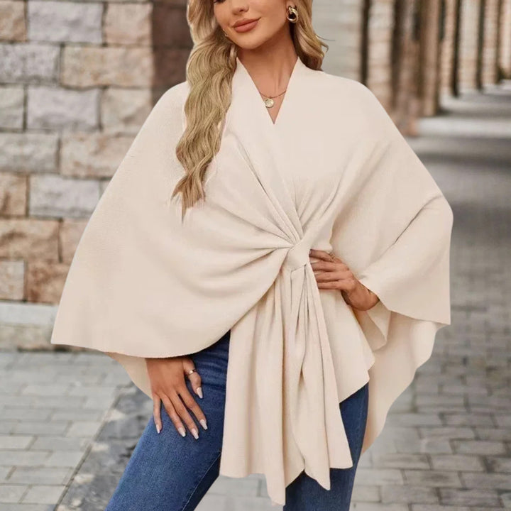 Nina | Zeitloser Damen Poncho für Alltag & Freizeit