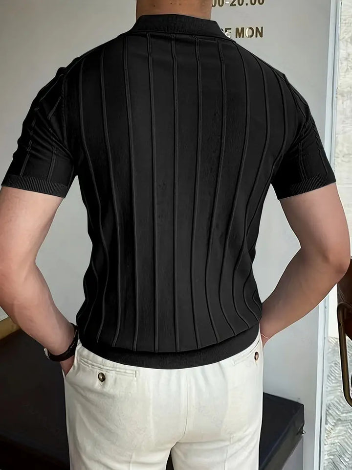London | Vertikal gestreiftes Hemd für Herrenlook