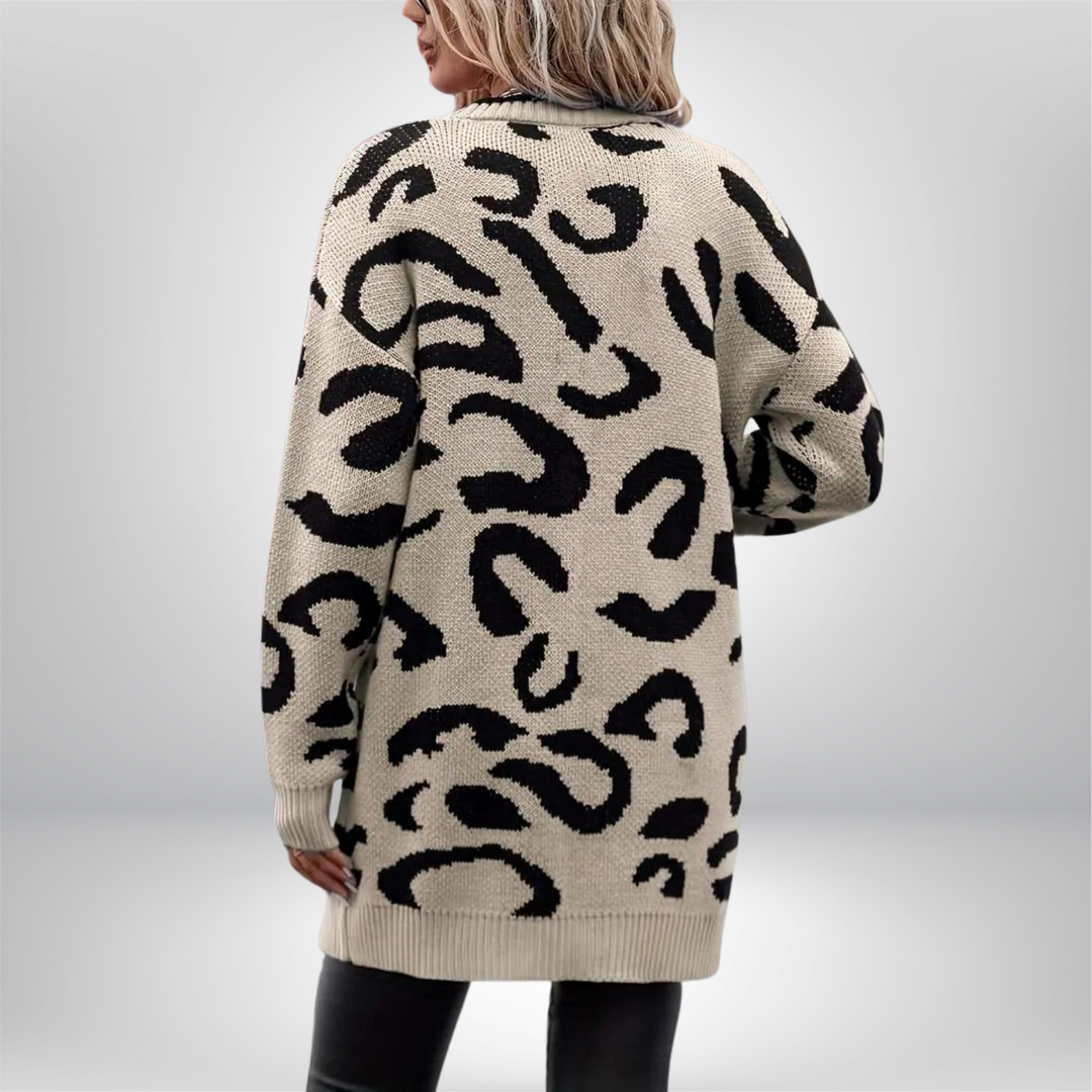 Sienna | Strickjacke mit wildem Farbspiel