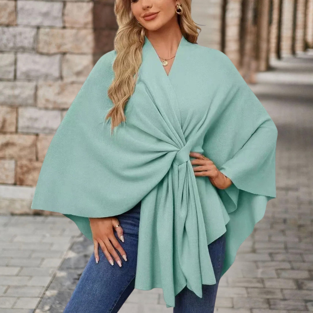 Nina | Zeitloser Damen Poncho für Alltag & Freizeit