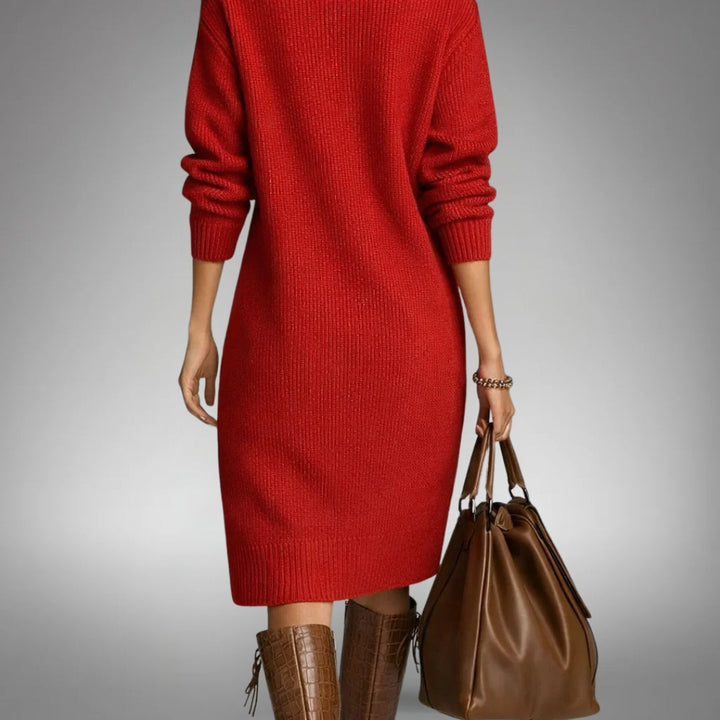 Tabea | Weiches Strickkleid mit femininer Note