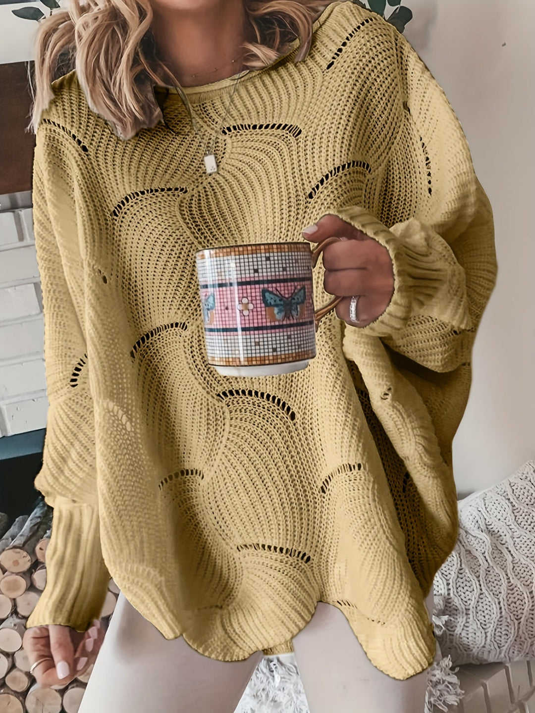 Yoko | Damenpullover aus geripptem Strickstoff