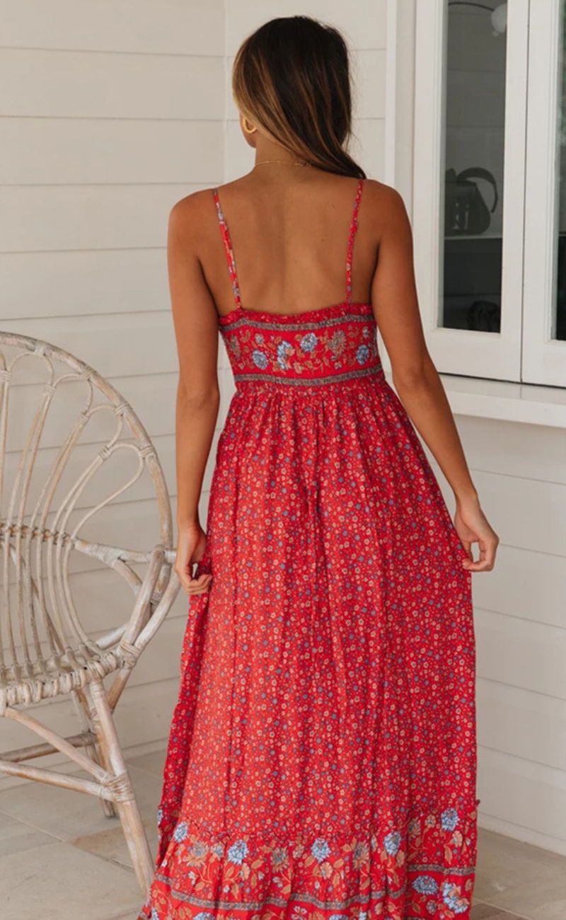 Böhmisches Kleid mit Trägern | AMY für unbeschwerte Sommertage