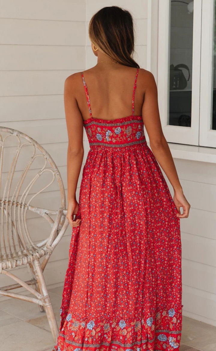 Böhmisches Kleid mit Trägern | AMY für unbeschwerte Sommertage
