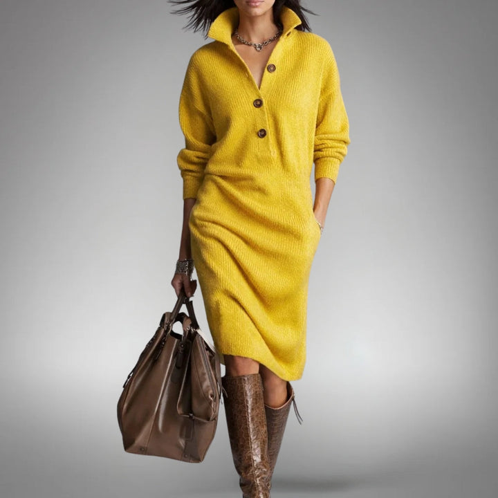 Tabea | Weiches Strickkleid mit femininer Note