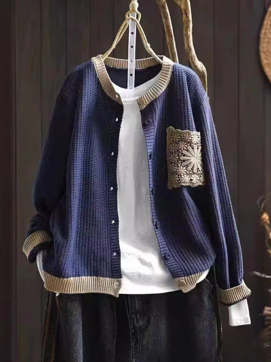 Nora | Klassischer Cardigan mit Zierknopfleiste