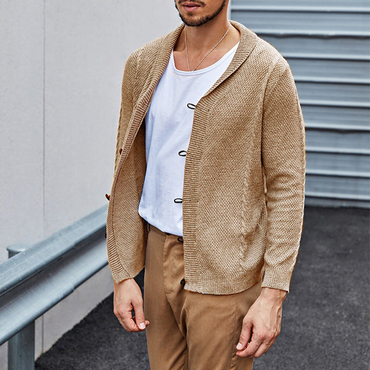 Marlon | Strickjacke mit Knöpfen und Schlaufendetail