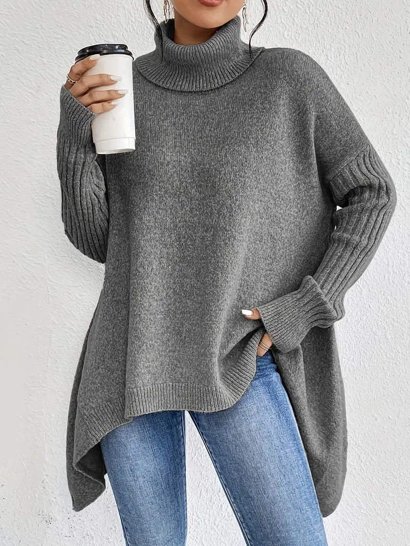 Clara | Warmer Damen Rollkragenpullover mit Komfortschnitt