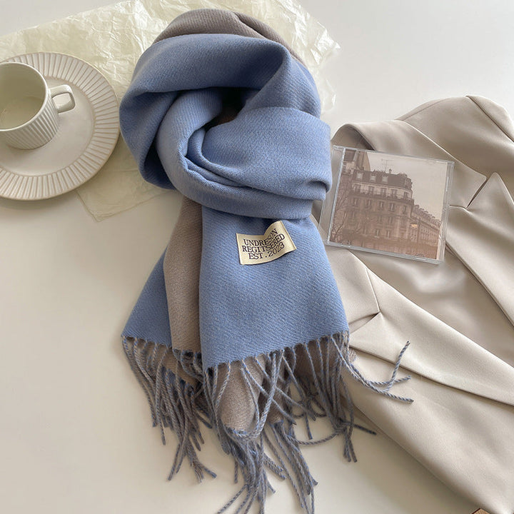 Kaschmirschal mit Fransen für stilvolle Looks