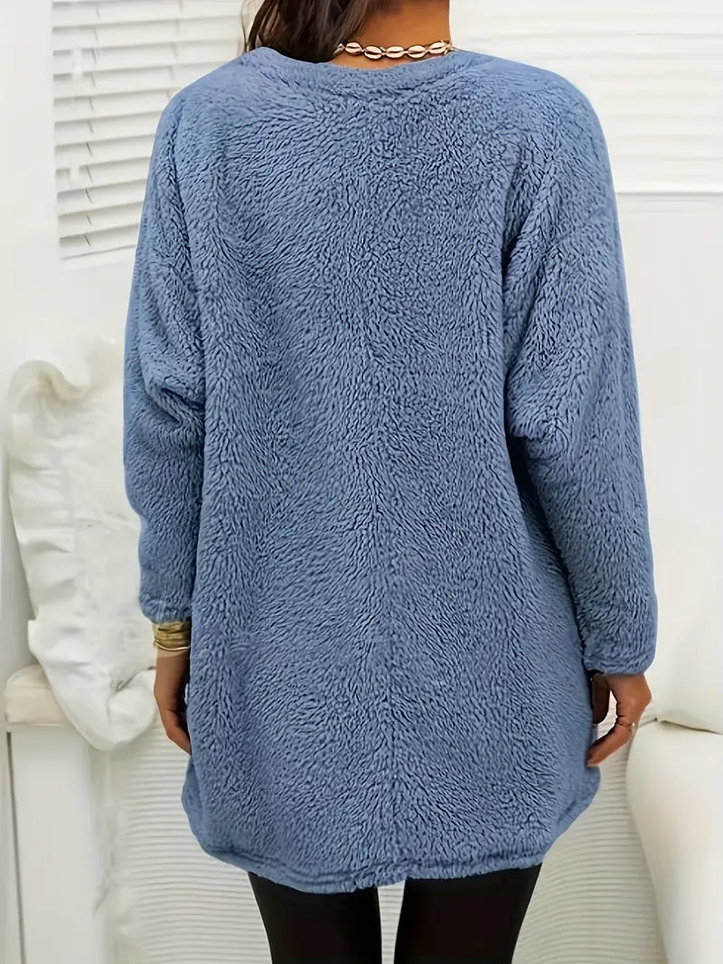 Elfrieda | Flauschiger Fleecepullover für Damen