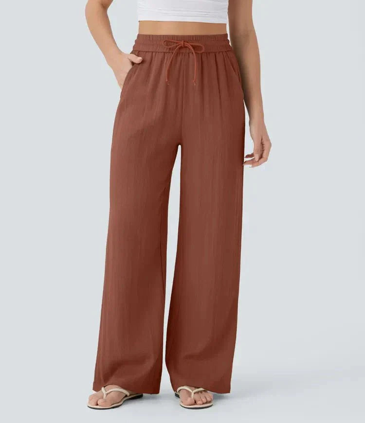 Elena | Bequeme Leinenhose mit fließender Passform