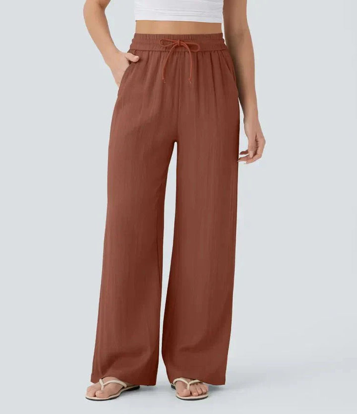Elena | Bequeme Leinenhose mit fließender Passform