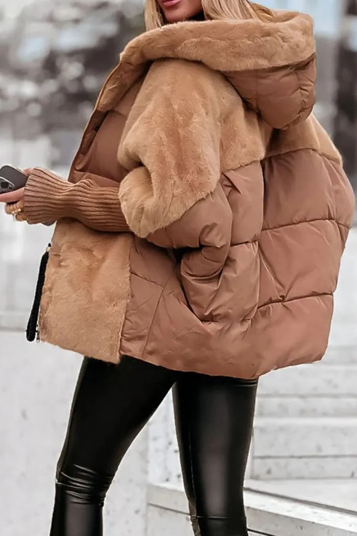 Lilly | Gefütterte Damenjacke mit Kapuze