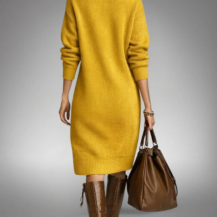 Tabea | Weiches Strickkleid mit femininer Note