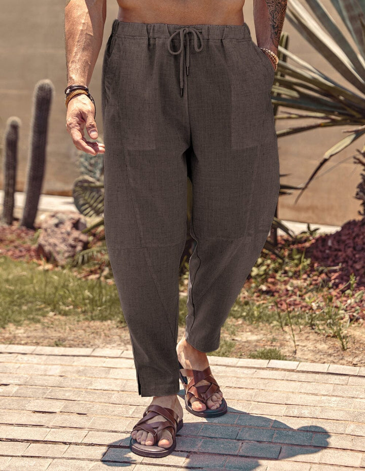 Simon | Bequeme Leinenhose mit Stretchbund