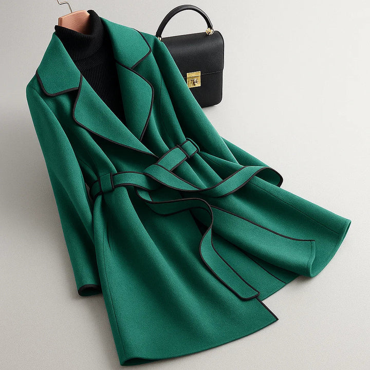 Elena | Eleganter Trenchcoat mit Reverskragen & Gürtel