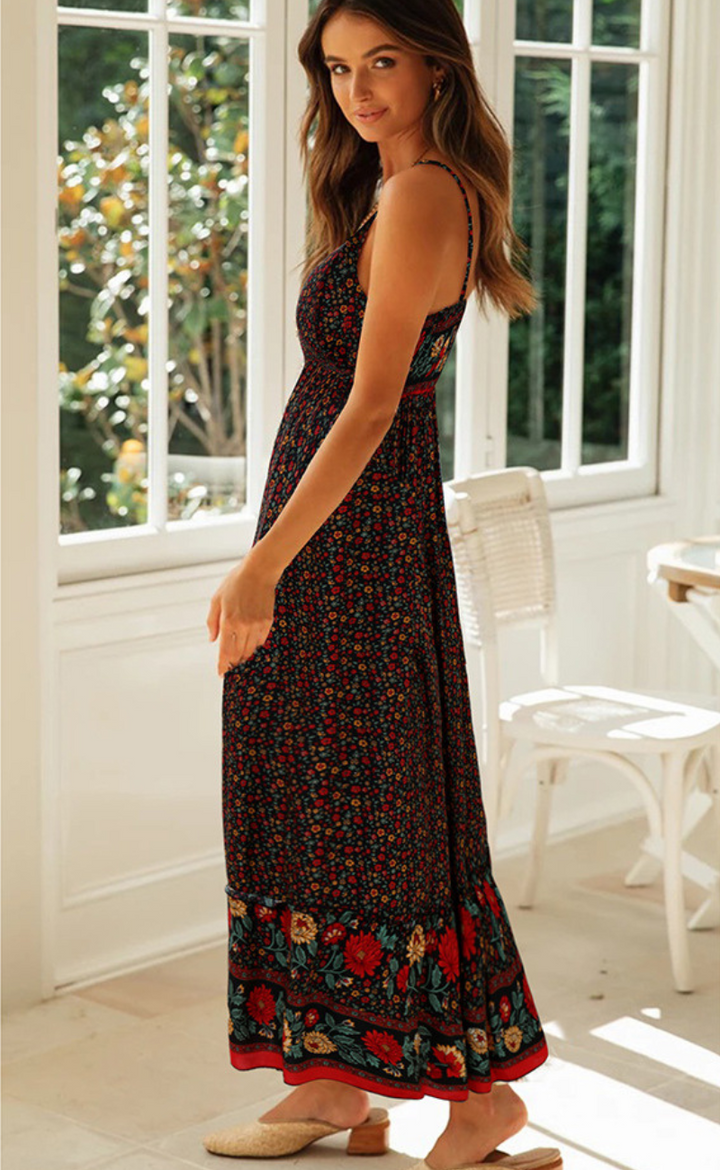 Böhmisches Kleid mit Trägern | AMY für unbeschwerte Sommertage
