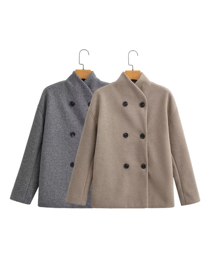 Gina | Übergroßer Wollmantel für Herbst und Winter