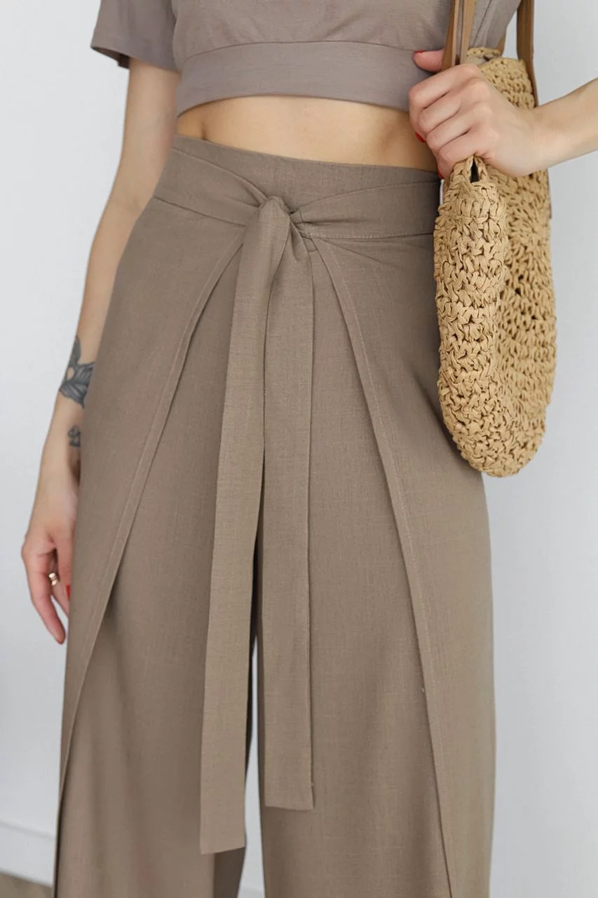 Aria | Leinenhosen mit weitem Schnitt
