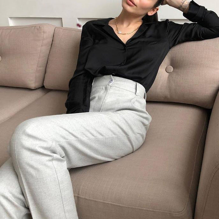 Glorika | Damenbluse mit Reverskragen in Stilvoll