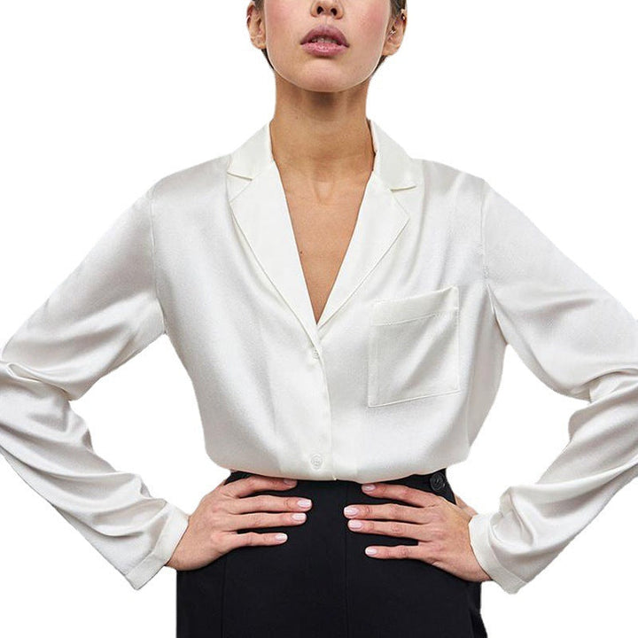 Glorika | Damenbluse mit Reverskragen in Stilvoll