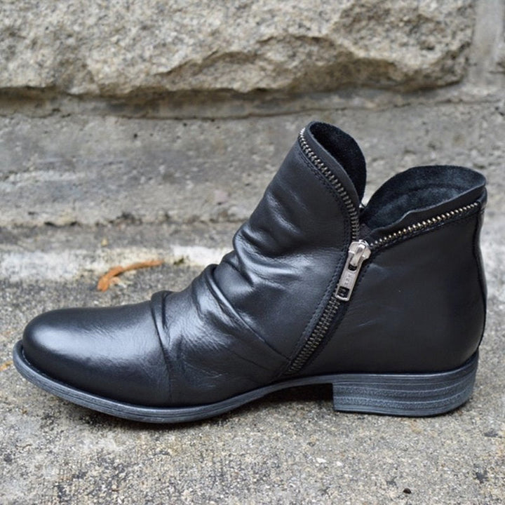 Anton | Hochwertige Lederstiefel mit Reißverschluss
