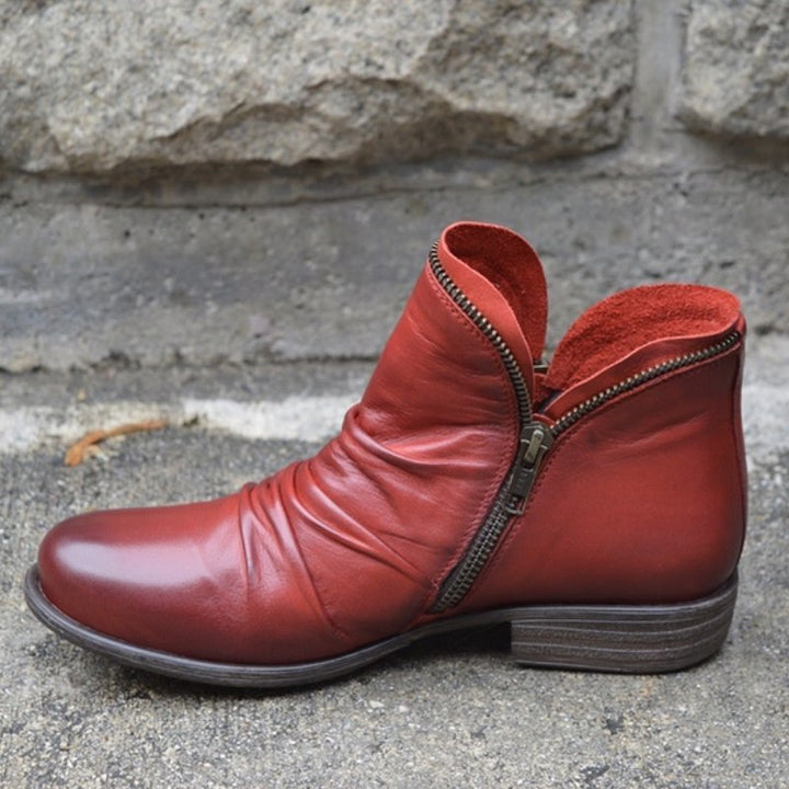 Anton | Hochwertige Lederstiefel mit Reißverschluss