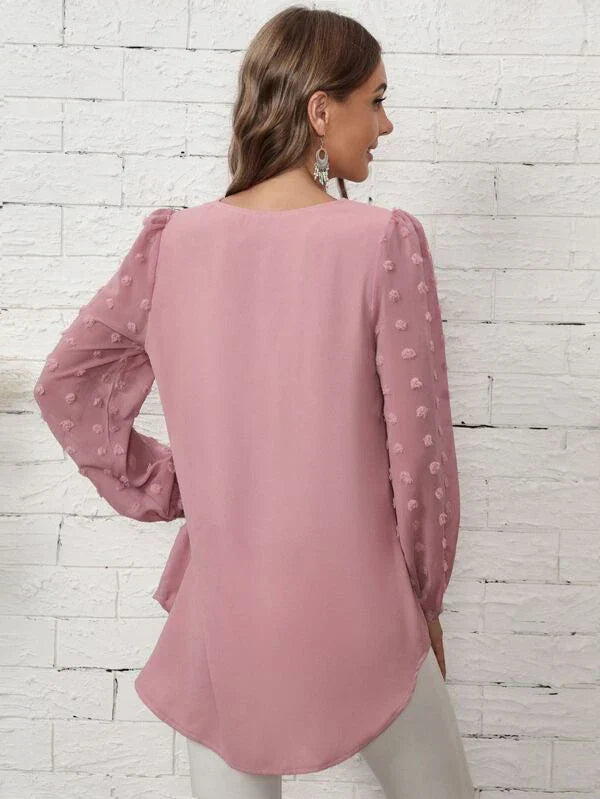Luna Langarm | Bluse mit femininen Details für jeden Anlass