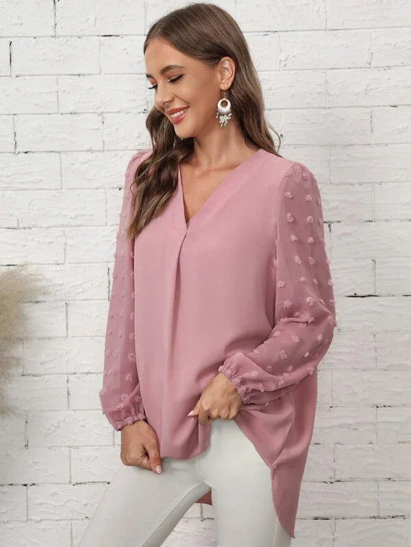 Luna Langarm | Bluse mit femininen Details für jeden Anlass