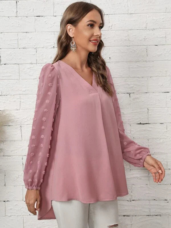 Luna Langarm | Bluse mit femininen Details für jeden Anlass