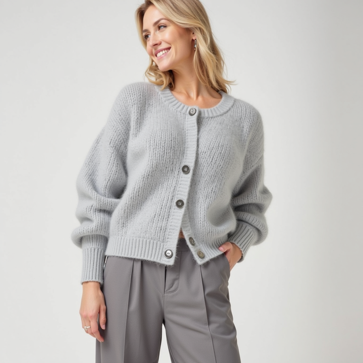 ModenGlanz | Weiche und kuschelige Strickjacke für kühle Tage