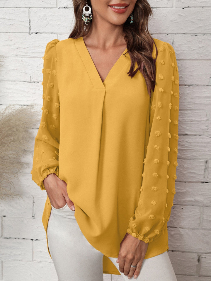 Luna Langarm | Bluse mit femininen Details für jeden Anlass