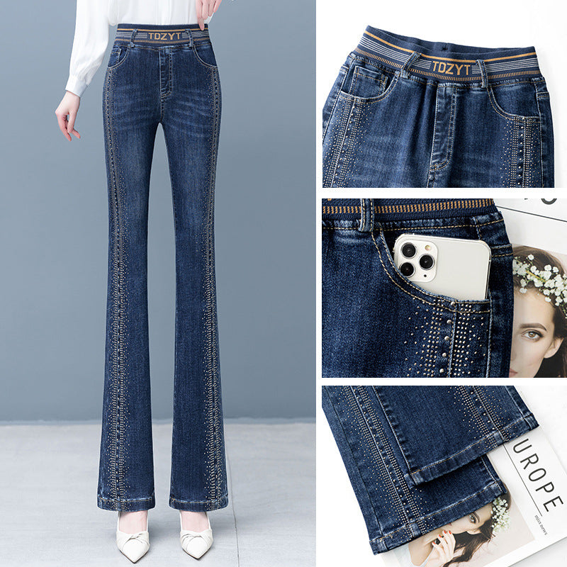 Neue Produkte | Stretch-Jeans mit hoher Taille für Damen