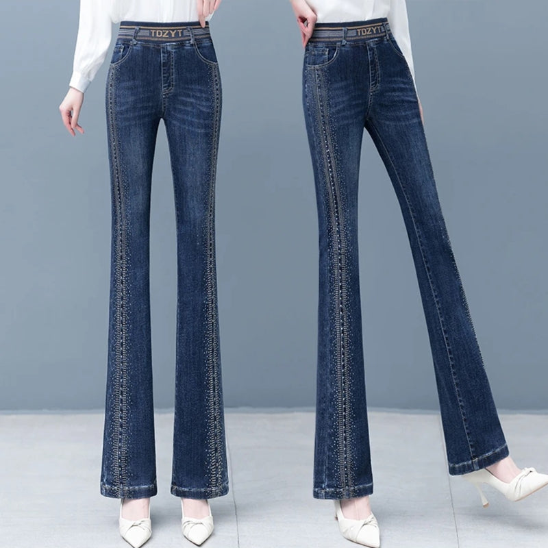 Neue Produkte | Stretch-Jeans mit hoher Taille für Damen