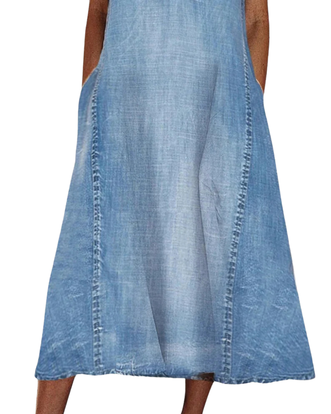 Nelia | Bequemes Denimkleid mit klassischer Linie