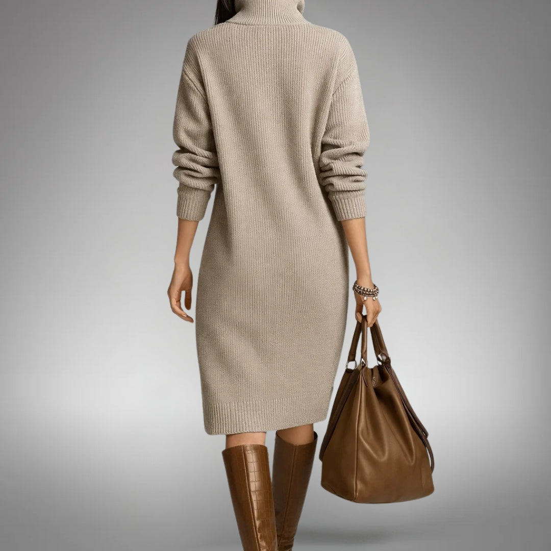 Tabea | Weiches Strickkleid mit femininer Note