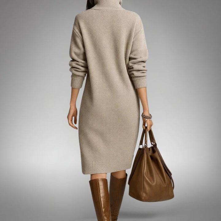 Tabea | Weiches Strickkleid mit femininer Note
