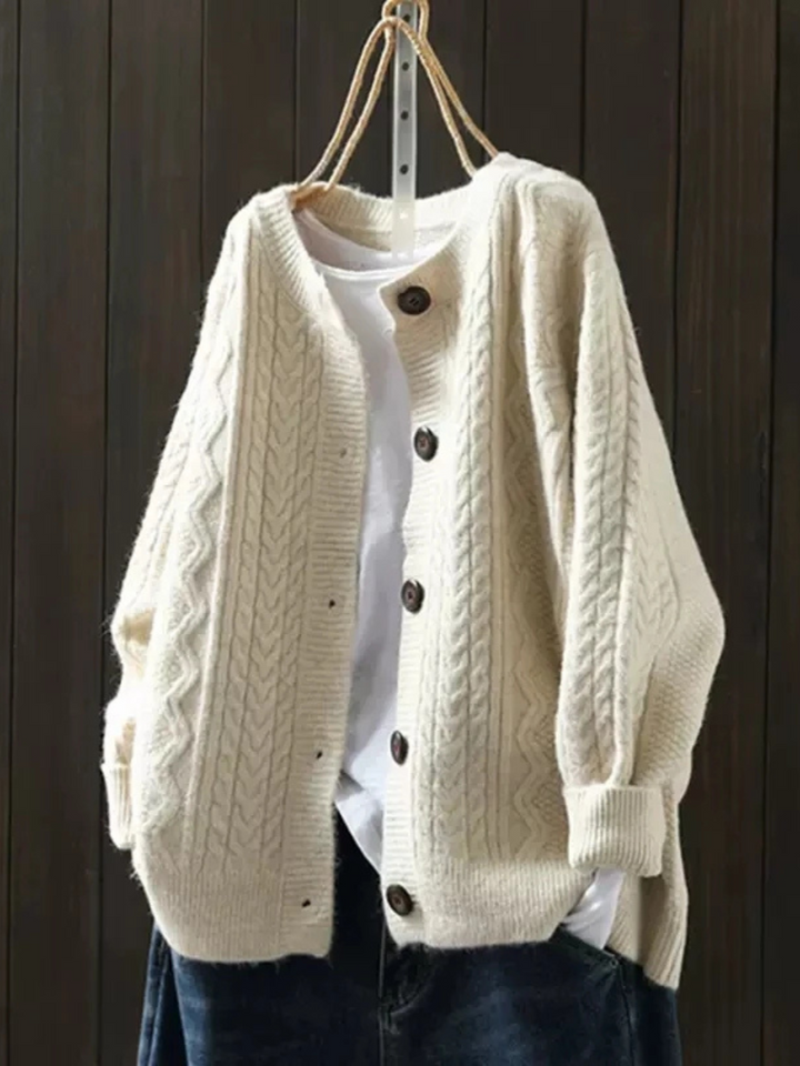 Isabel | Schicker Strickcardigan mit feinem Muster