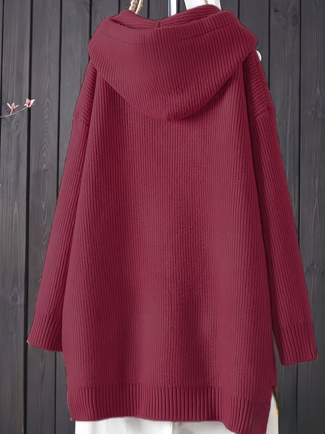 Sophia | Lässiger Strick-Kapuzenpullover mit langen Ärmeln