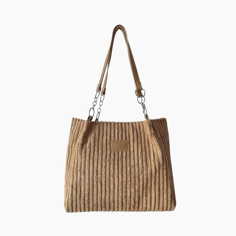 Samt-Tasche mit Reißverschluss für stilvollen Komfort unterwegs