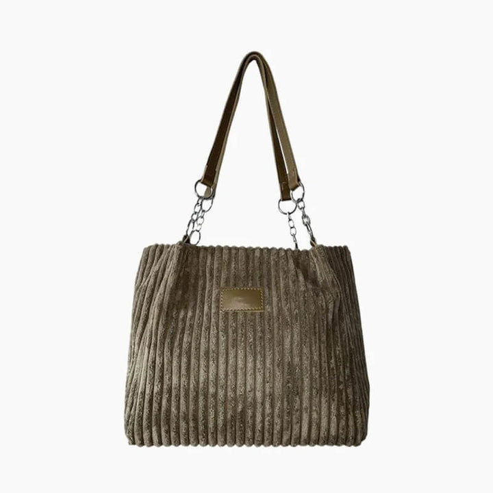 Samt-Tasche mit Reißverschluss für stilvollen Komfort unterwegs
