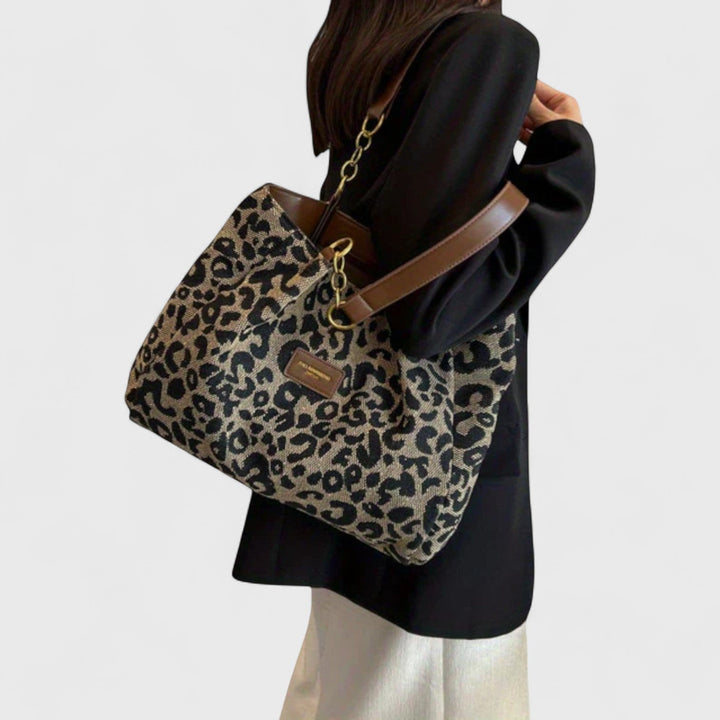 Isabelle | Große Tasche mit elegantem Leopardenmuster