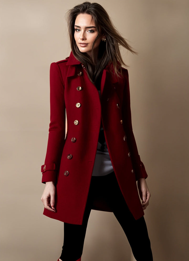 Delia | Eleganter Damenmantel mit klassischem Schnitt