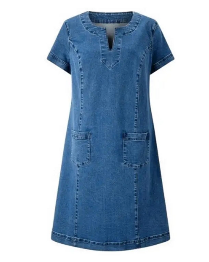 Livia | Weiches Denimkleid mit elegantem Look