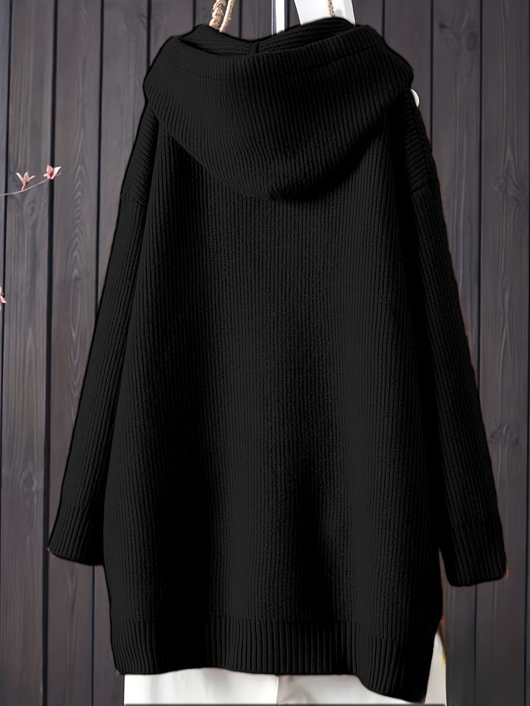 Sophia | Lässiger Strick-Kapuzenpullover mit langen Ärmeln