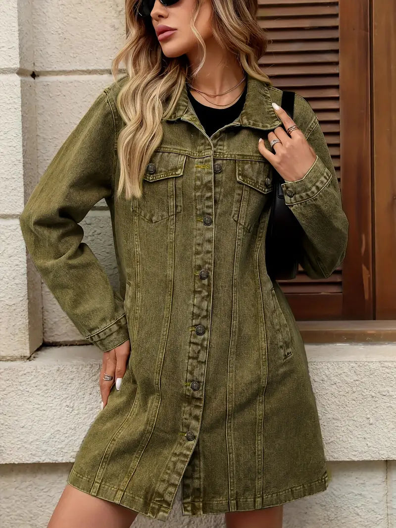 Jana | Klassische Jeansjacke mit aufgesetzten Taschen