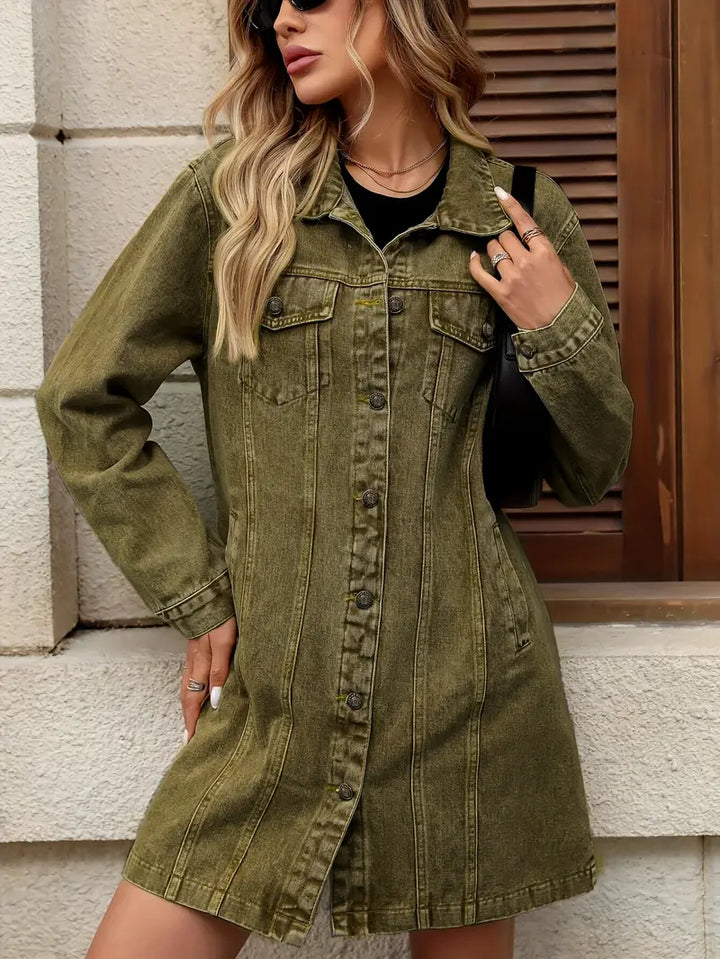 Jana | Klassische Jeansjacke mit aufgesetzten Taschen