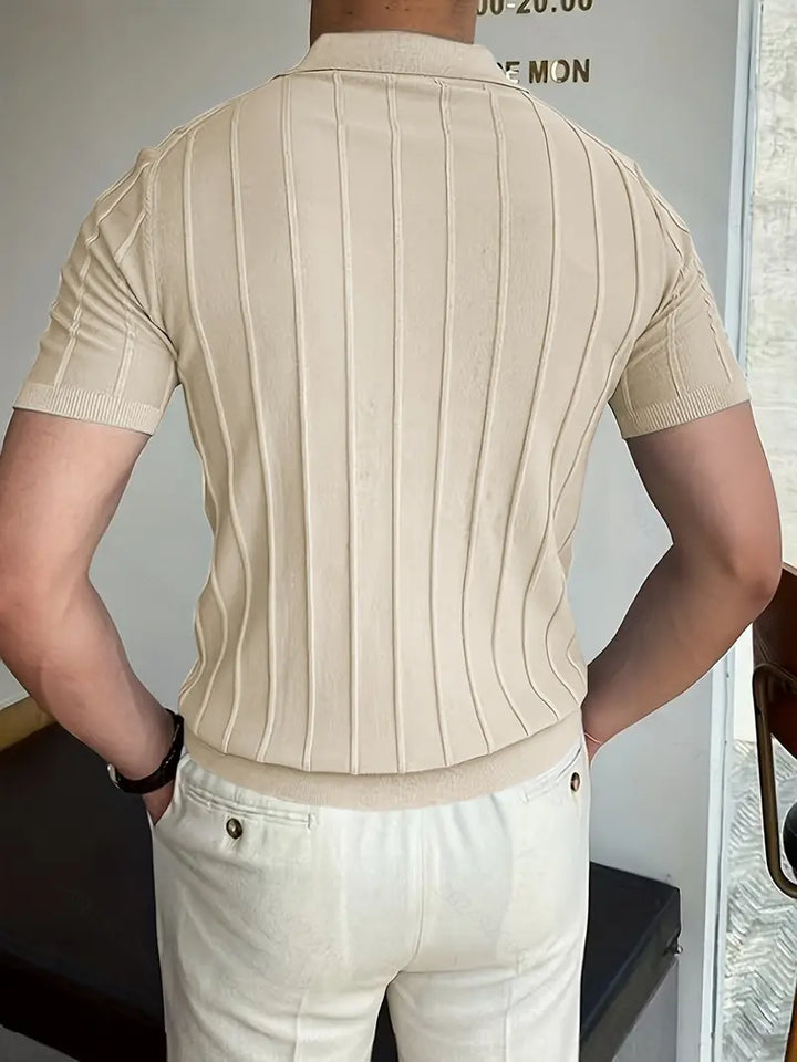 London | Vertikal gestreiftes Hemd für Herrenlook